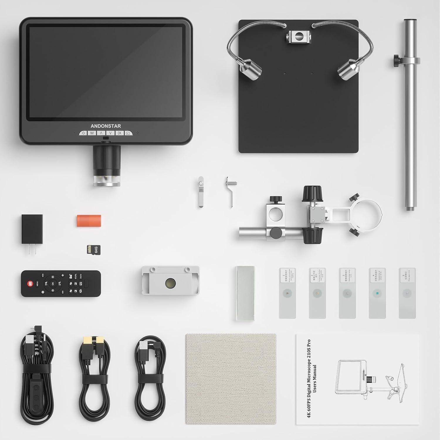Andonstar 4K 60FPS 10.1" HDMI Digital Microscope for Soldering, Coin - Image 9