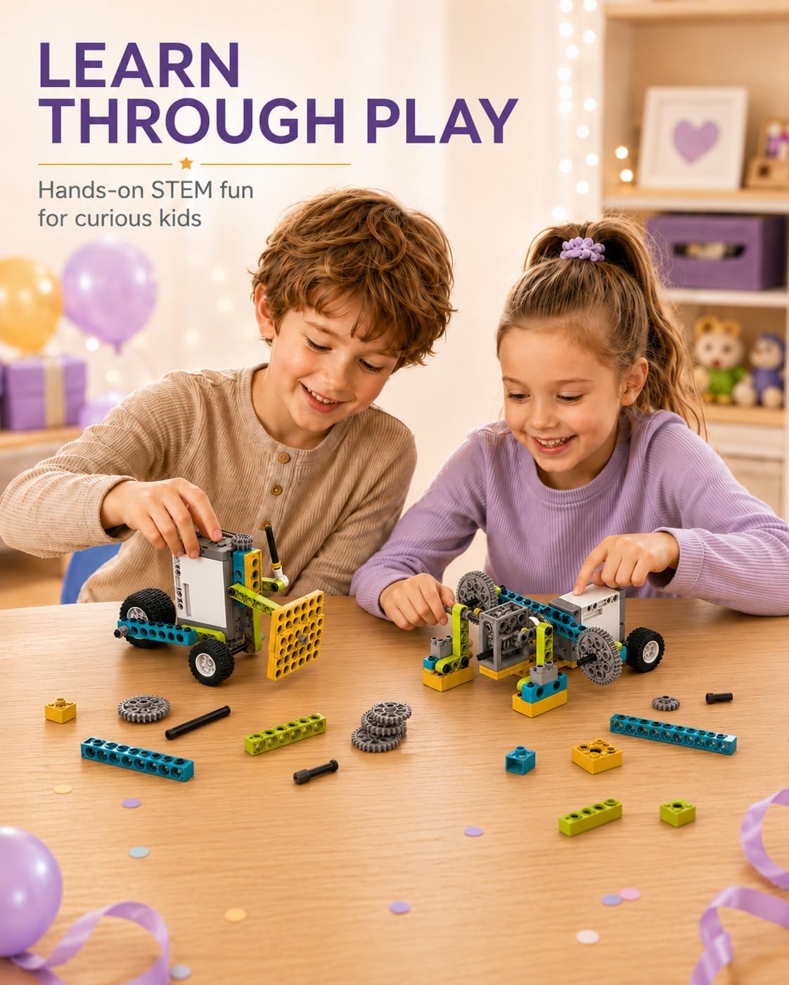 Veecafiodi Science Kits for Kids Age 8-12, 50 in 1 STEM Toys for Kids 6-12, Motorized Building Toy for Boys Girls, Educational Engineering Set, Birthday Gift - Image 3