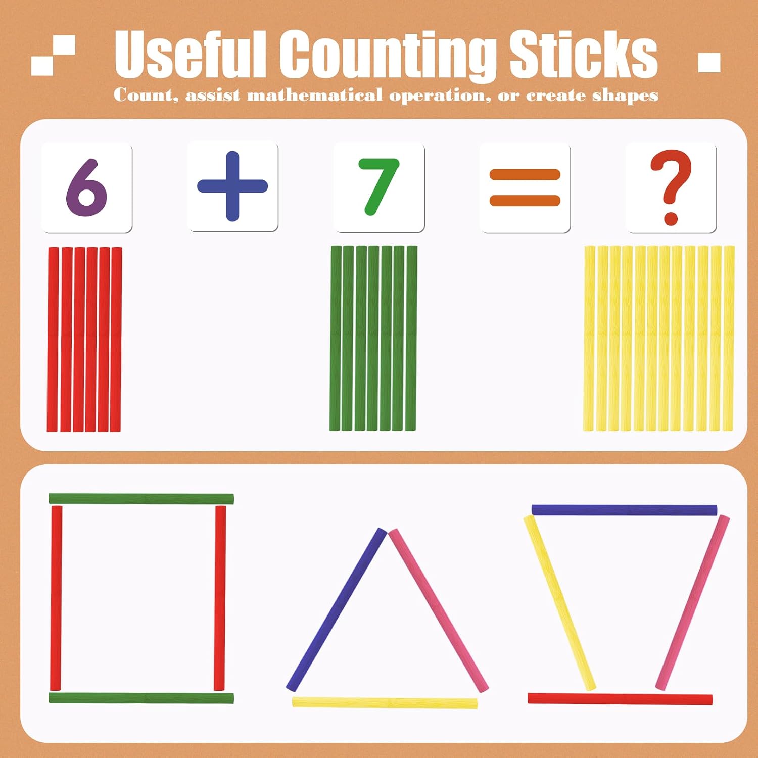 Abacus for Kids Math Wooden Abacus Counting Toy Math Manipulatives - Image 5