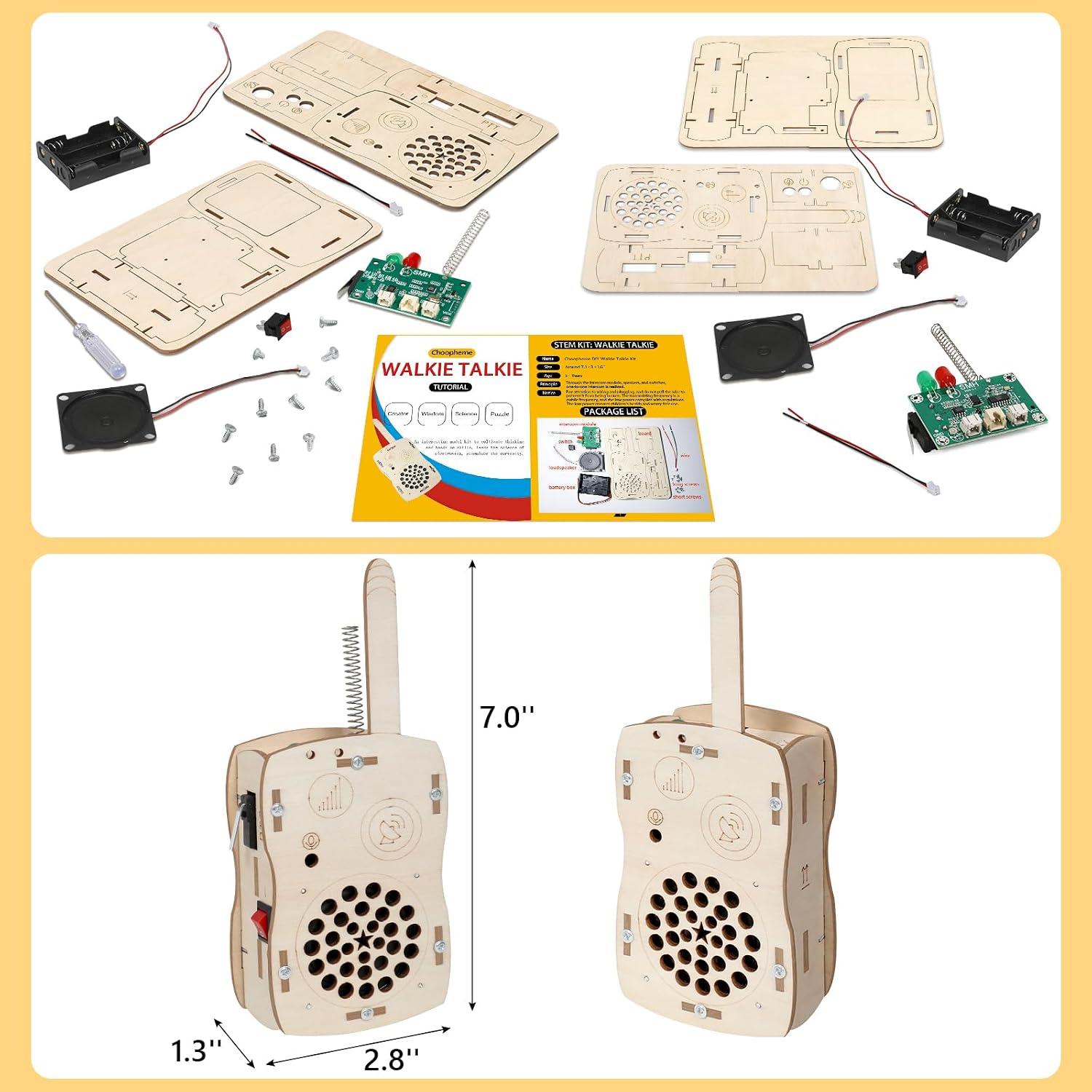 Stem Projects Walkie Talkies Toys for Boys Age 8-12 12-14 Science Kit - Image 5