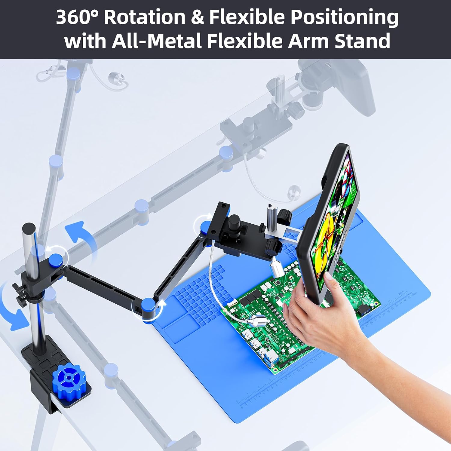 Andonstar AD208S-FA 4K HDMI Digital Microscope for Soldering 10.1" Screen - Image 5