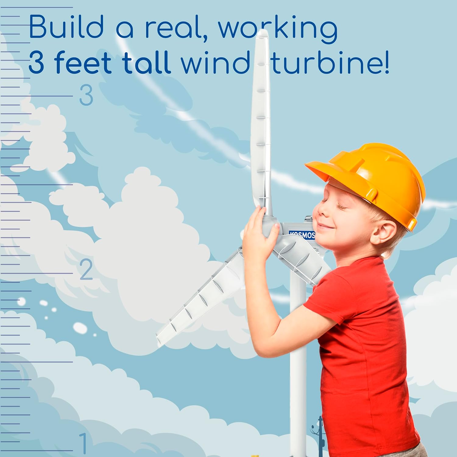 Thames & Kosmos Wind Power V4.0 STEM Experiment Kit | Build a 3ft Wind Turbine to Generate Electricity | Learn About Renewable Energy & Power a Small Model Car | Weatherproof for Outdoor Use - Image 5