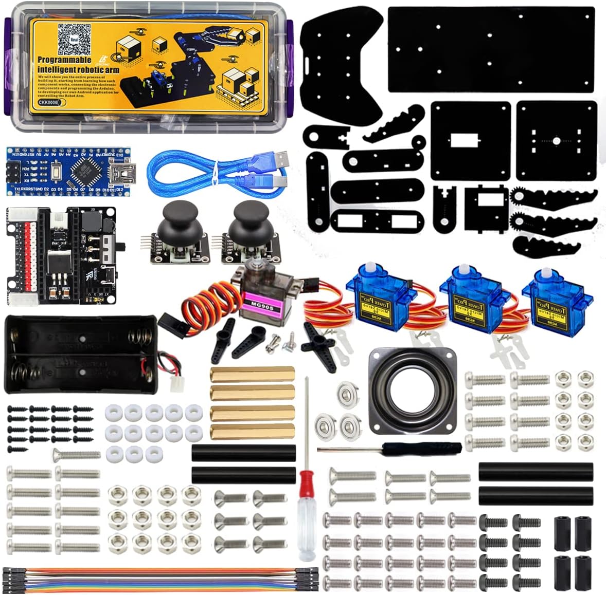 Robot Arm for Arduino, Smart Robot Building Kit That can Memorize and Repeat Movements for Beginners/Teens/Adults to Learn Electronic, Programming, Math and Science - Image 6