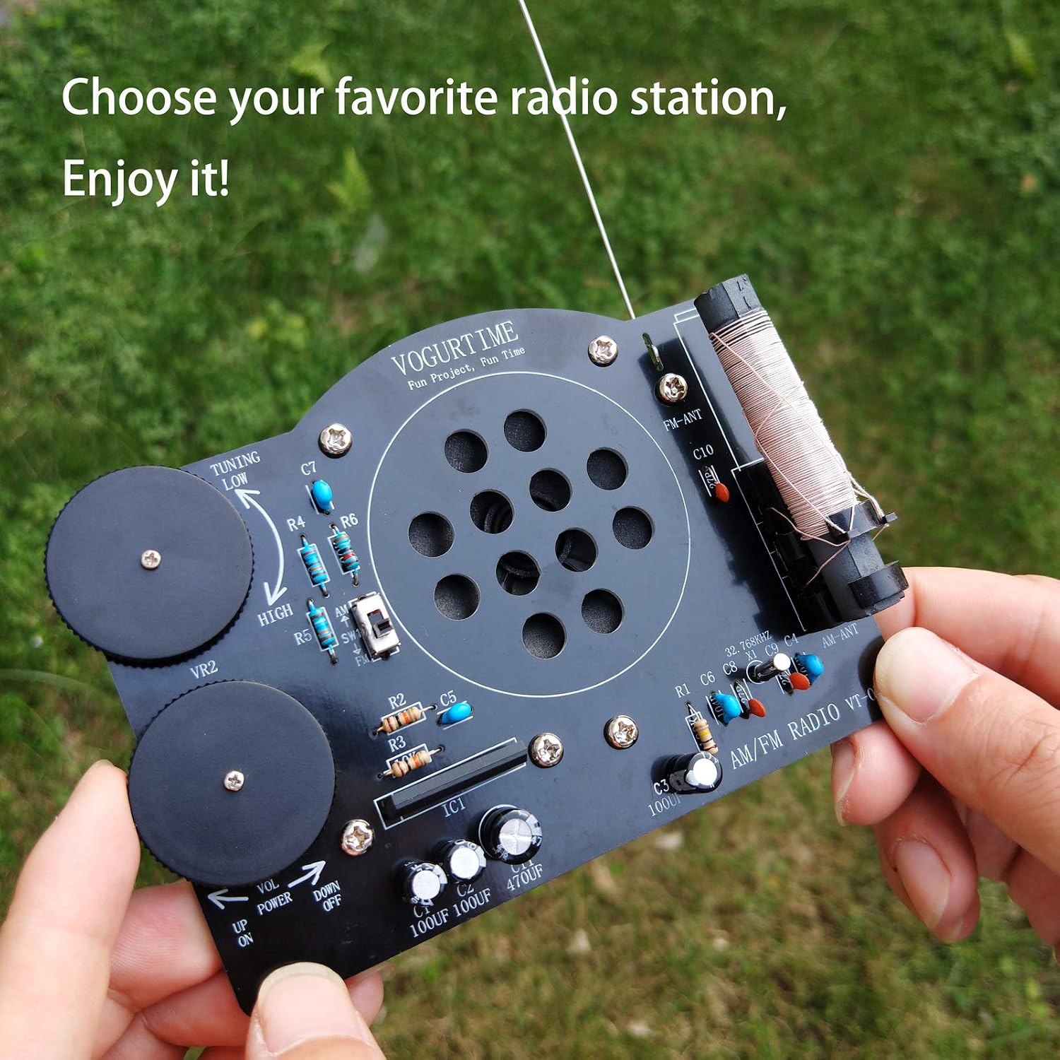 AM FM Radio Kit Soldering Project Kit for Learning Practicing Teaching Electronics, Great STEM Project and Gift, New Version - Image 5