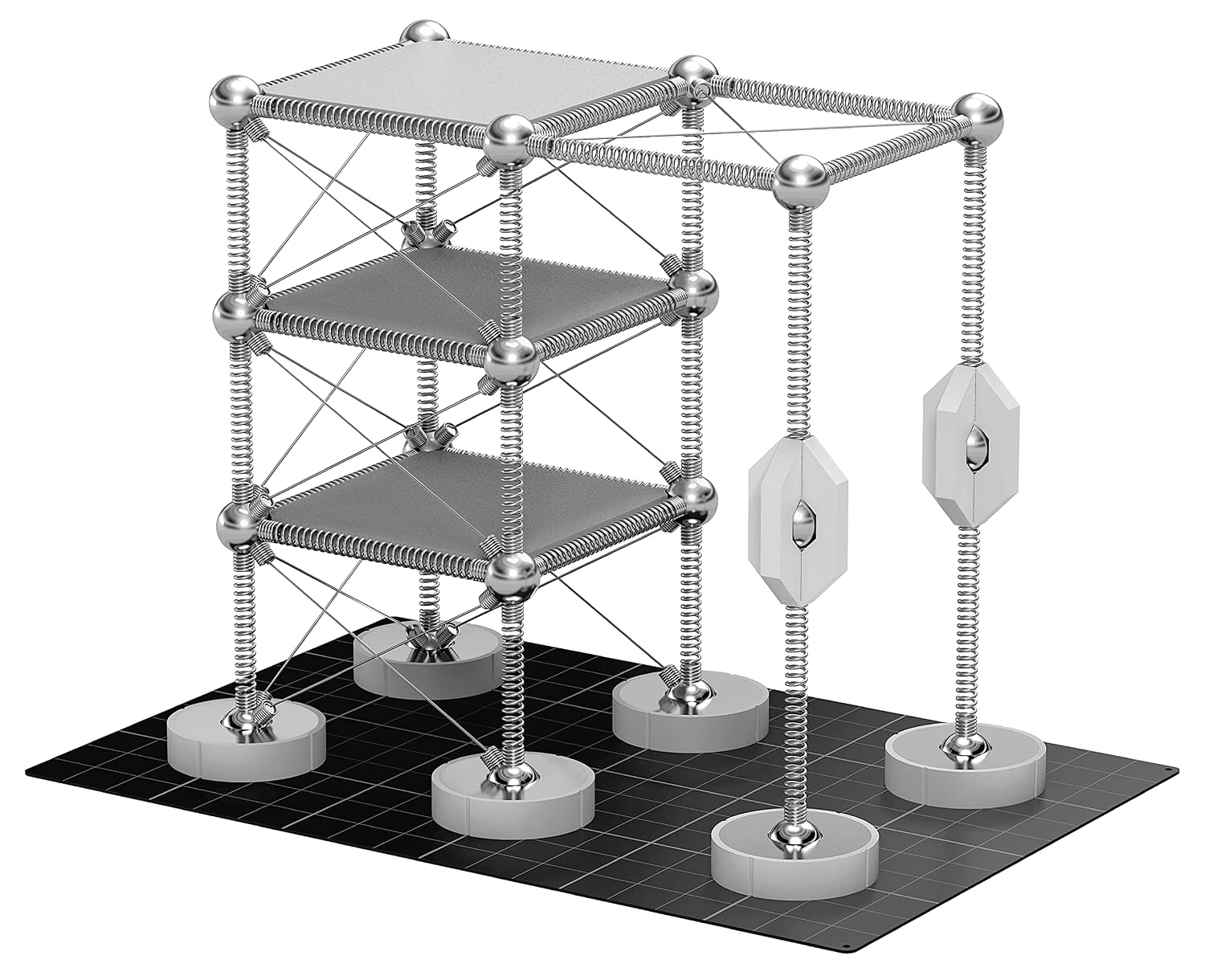 Mola Structural Kit 2 | Magnetic Modular Kit for Engineering and Architecture Education | 145 Pieces + Practical Guide - Image 5