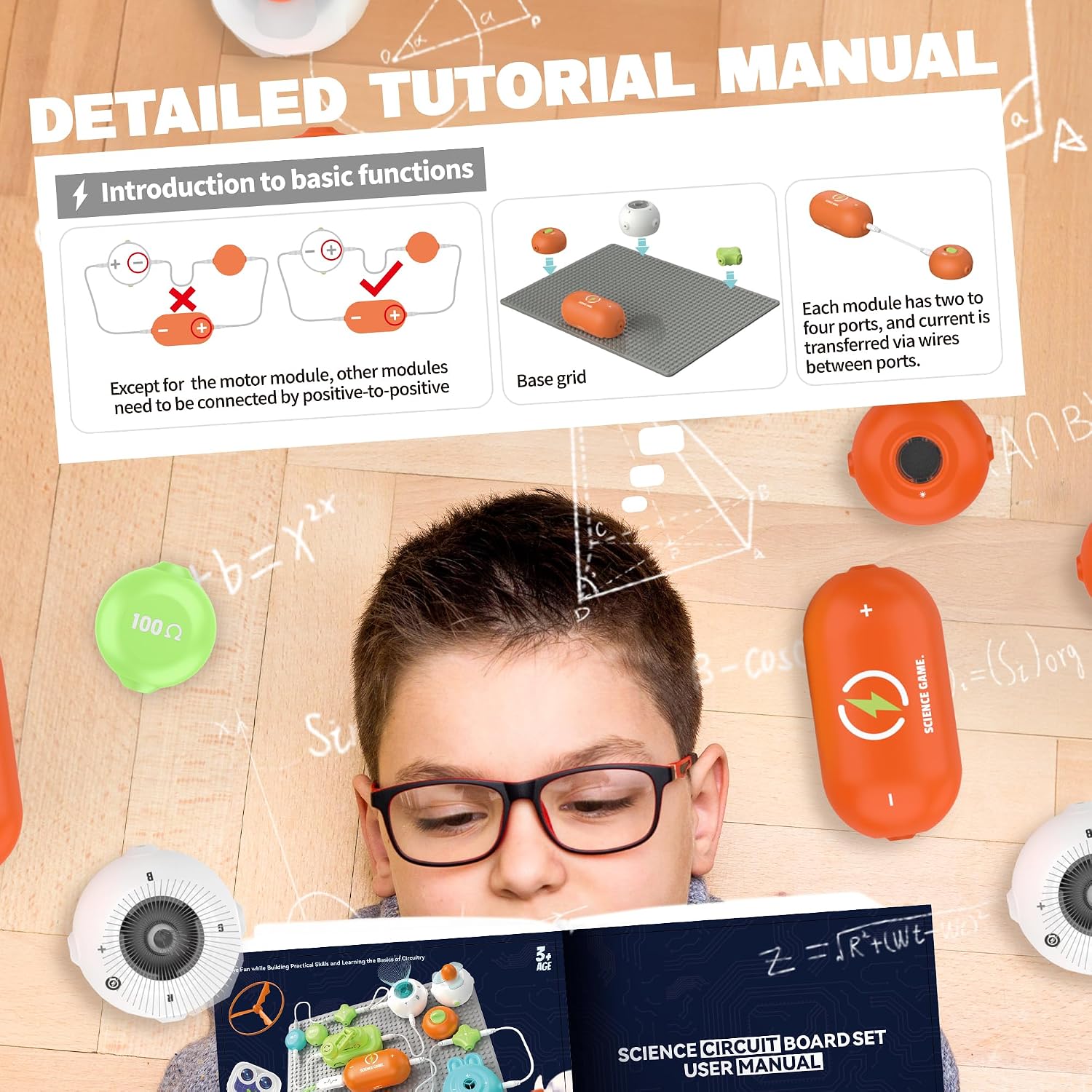 SMILESSKIDDO Science Kits for Kids, STEM Toys for Kids, 16 Circuit Parts - Image 4