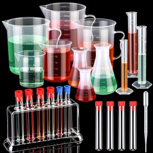 Baderke 28 Pcs Plastic Beakers Test...