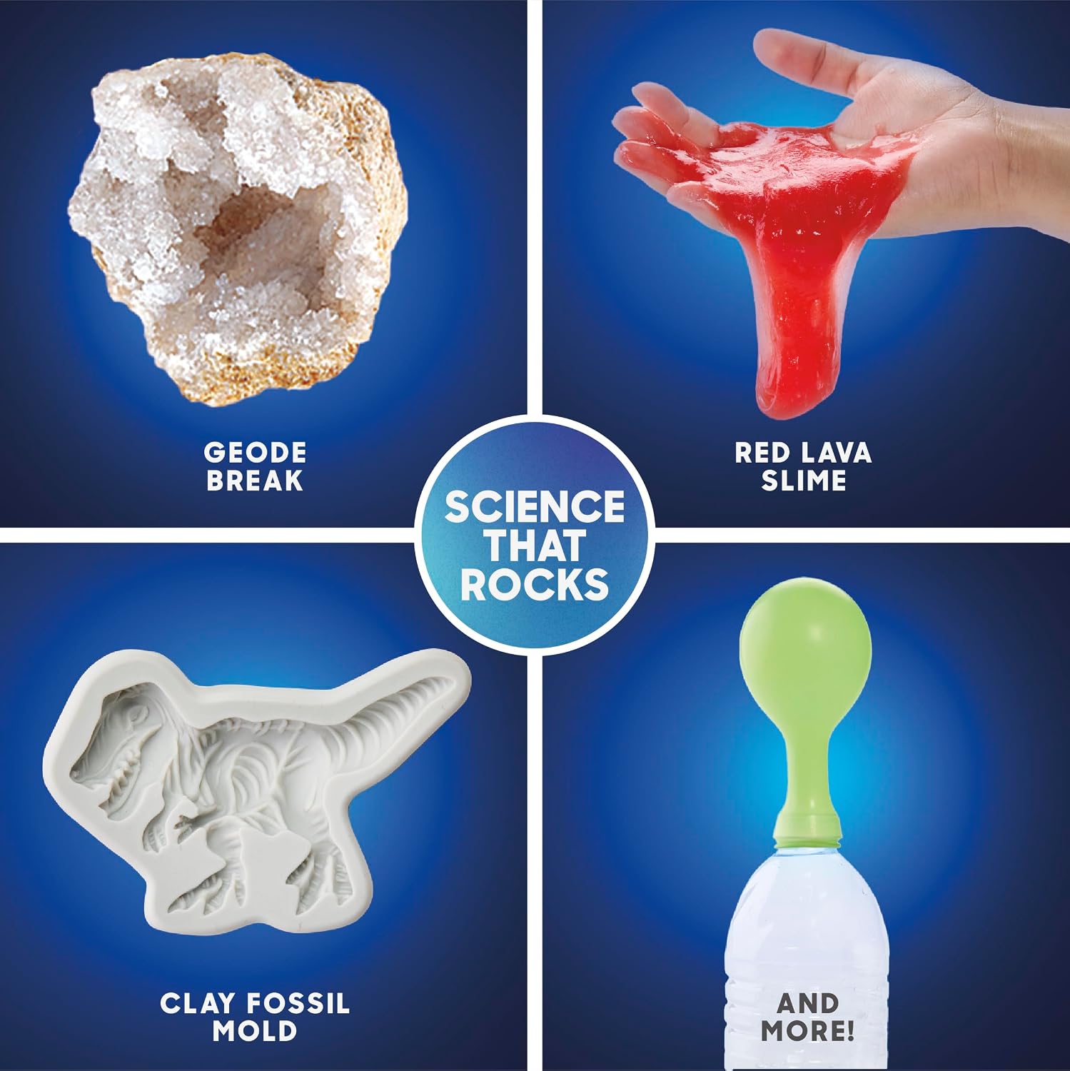 Discovery™ Planet Earth Science Kit – 65 Experiment STEM Lab for Kids| Includes DIY Volcano, Tornado, Fossils, Crystals, & Slime| Geology, Chemistry & Archeology Learning Toy|Educational Gift| Ages 8+ - Image 4