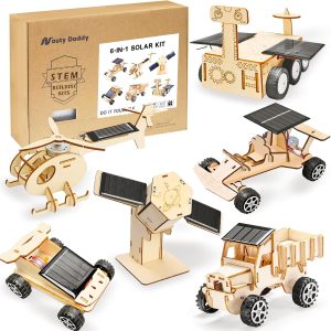 6-in-1 Solar STEM Wooden Building K...