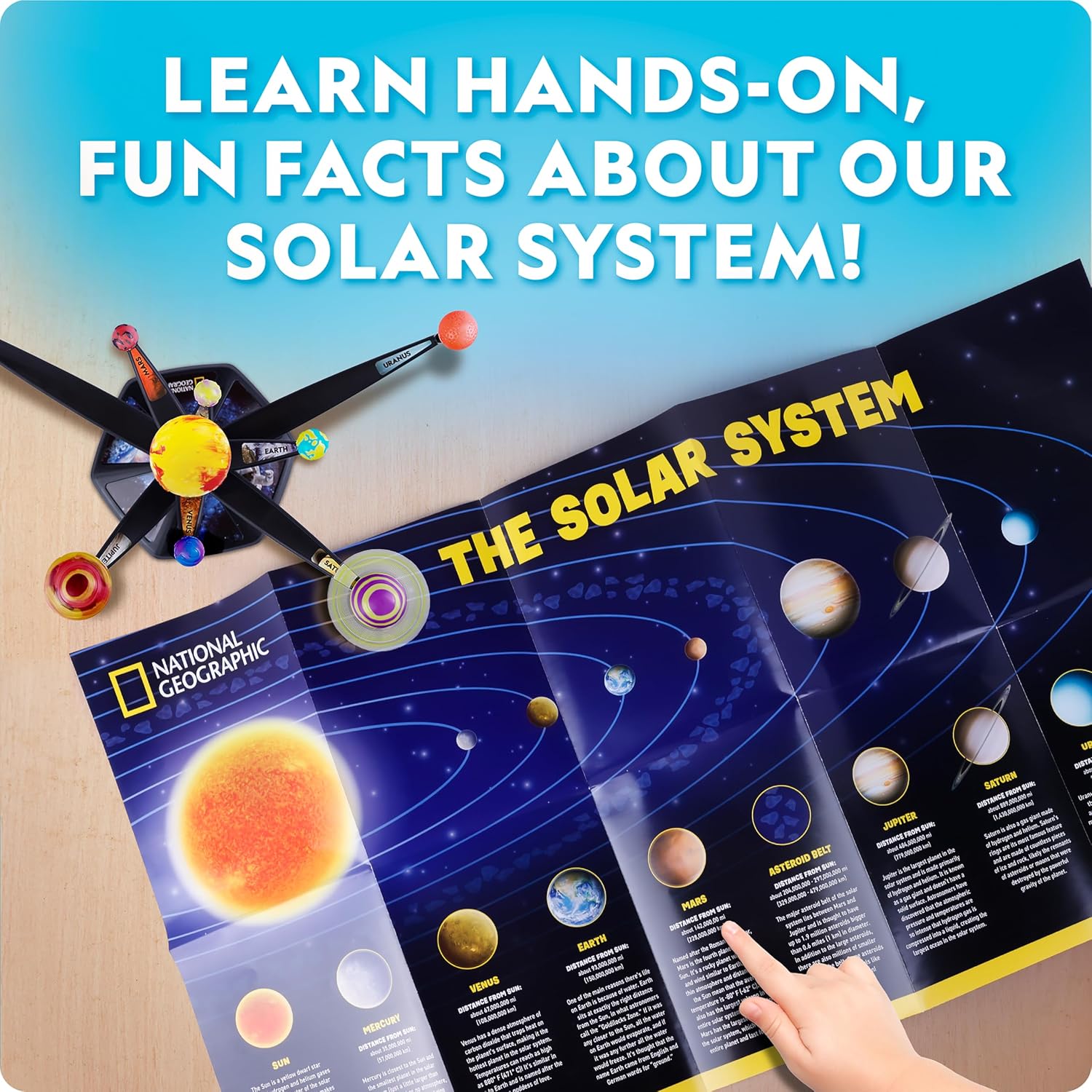 National Geographic Glow in the Dark Solar System Model for Kids Ages 8-12 - Image 6