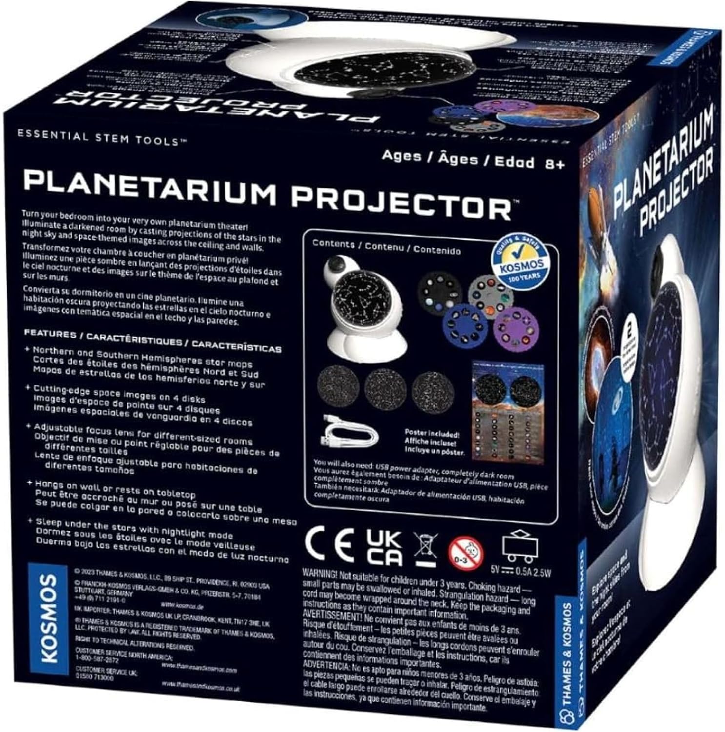 The Thames & Kosmos Planetarium Projector Essential STEM Tool | Illuminate Your Room as a Planetarium Theater | Dual Projector Casts Star Maps & Space-Themed Images from the James Webb Space Telescope - Image 2