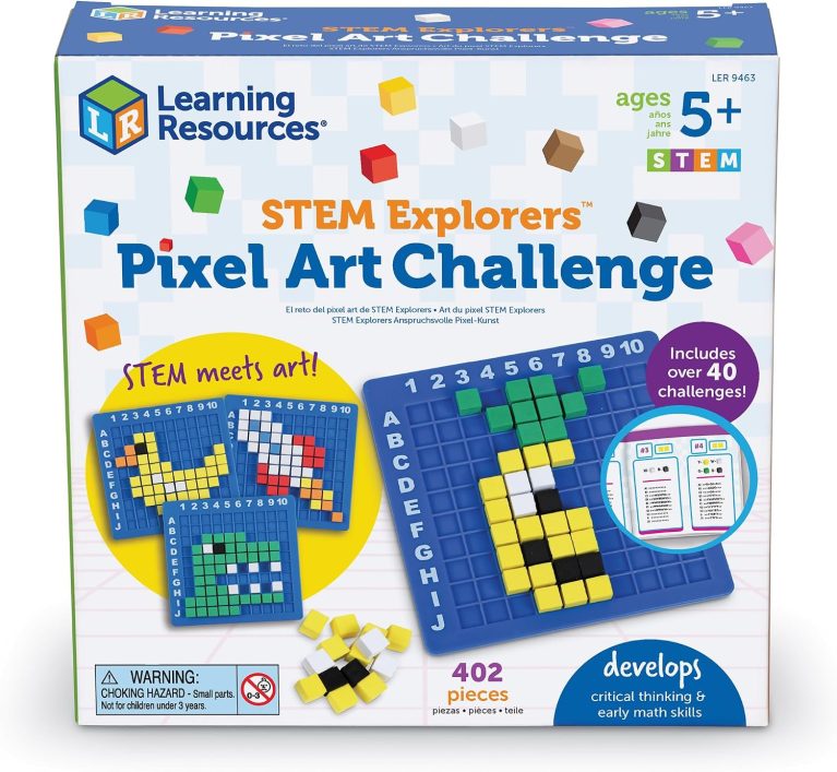 Learning Resources Pixel Art Challenge The Original STEM Pixel Art