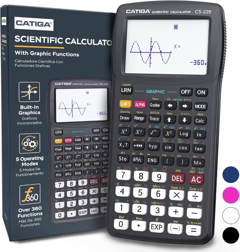 CATIGA Scientific Calculators with Graphic Functions, Graphing Calculators with Multiple Modes, Scientific Calculators for Students, High School or College Courses, Calculadora Cientifica, CS-229