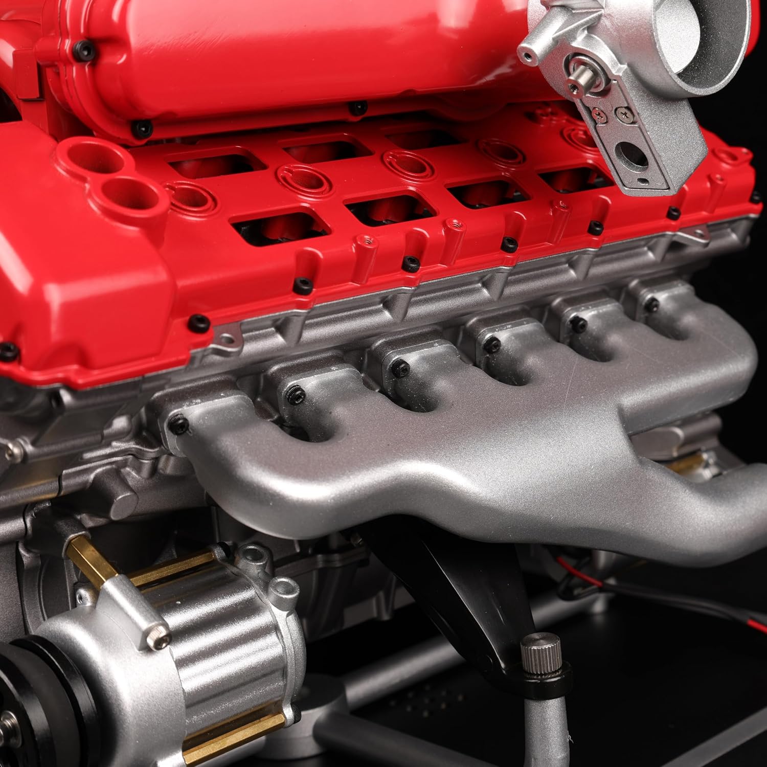Metal V12 Engine Model Kit That Works 800+ PCS Metal Motorized 4-Stroke Engine with Electric Drive, DIY STEM Building Project & Educational Gift for Adults, and Car Enthusiasts - Image 7