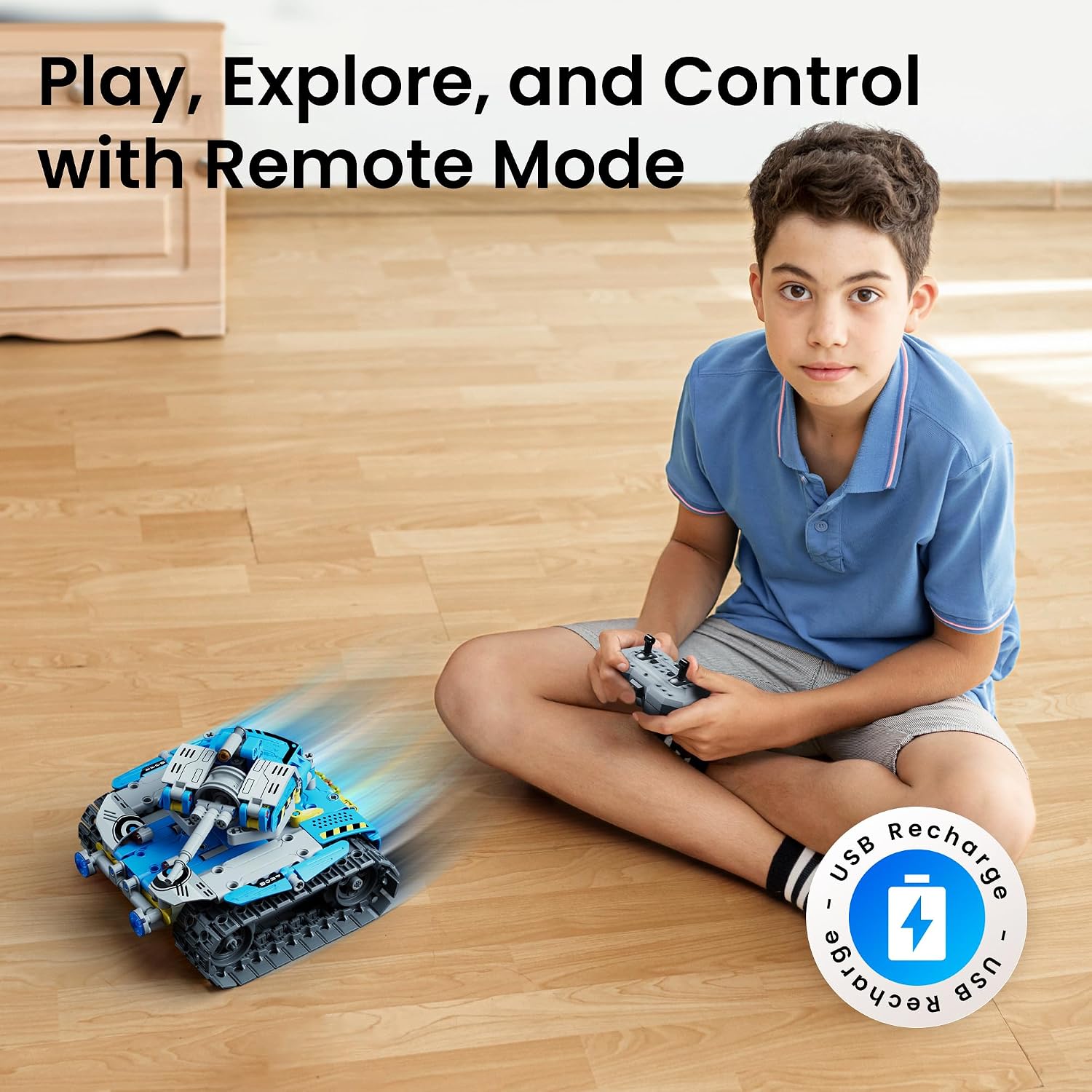Sillbird Building Robot Kit with Remote Control STEM Gift for Boys Age 8-12 - Image 3