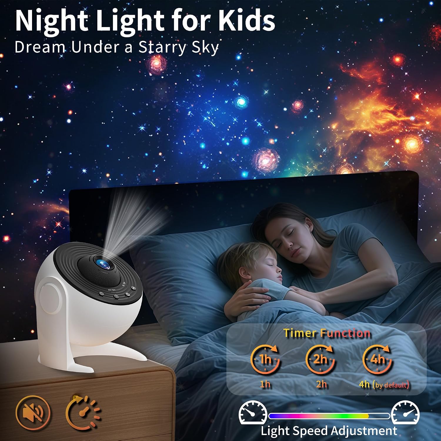 FlyLily Galaxy Projector for Bedroom, 13 in 1 Planetarium Star Projector with Solar System & Constellation, 360° Rotating Galaxy Light Projector, Space Night Light Projector for Kids Adults Gifts - Image 4