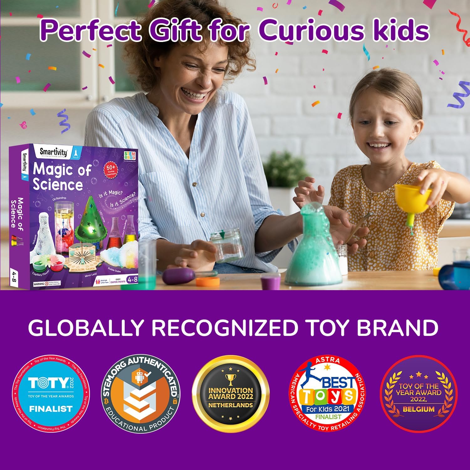 Smartivity Magic Science Kit for Kids Ages 4, 5, 6, 7, 8 Years | 50+ Amazing Science Experiments I Birthday Gifts for Boys & Girls | I Educational Toy for Kids Age 4-8 Years Old - Image 6