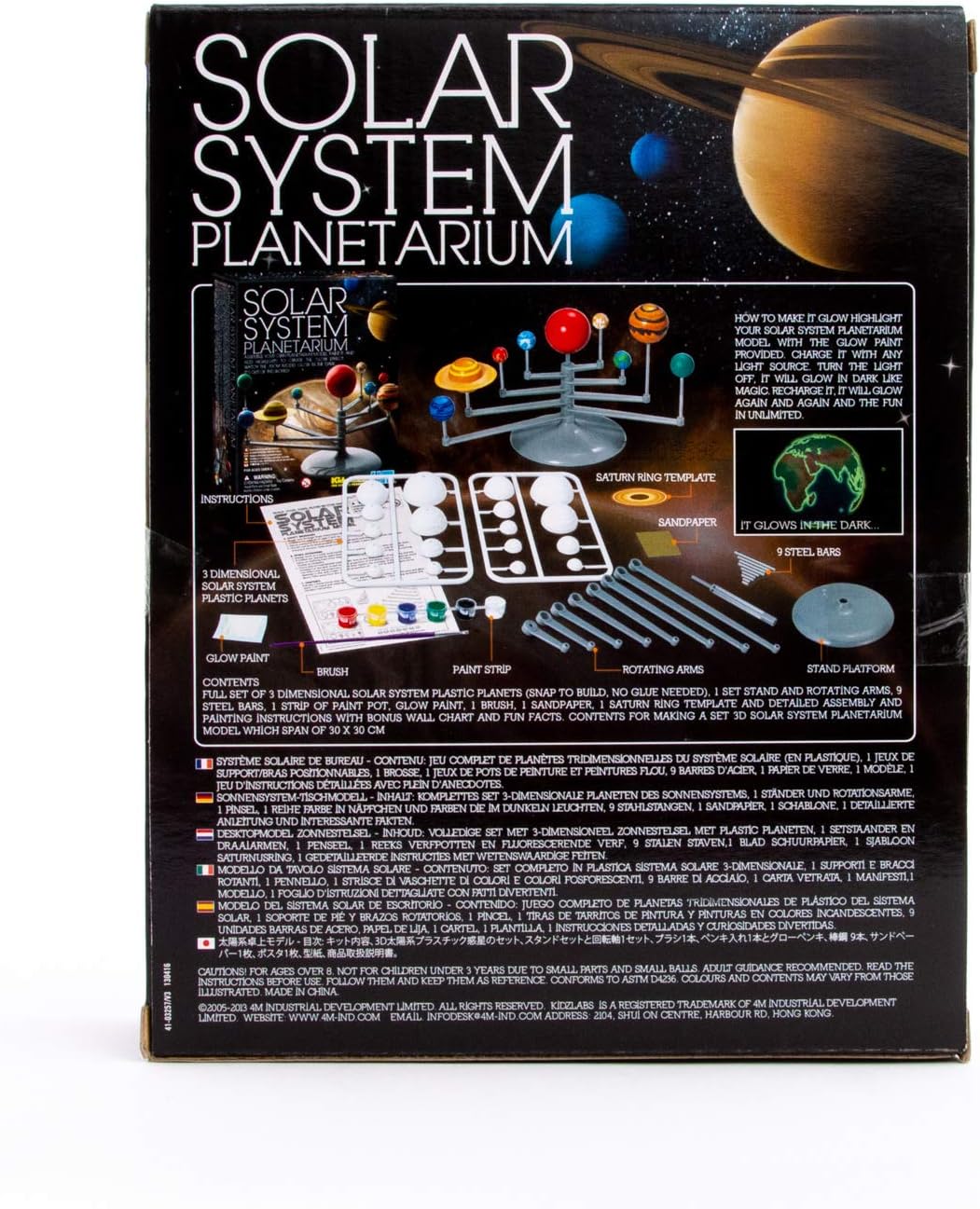 4M Solar System Planetarium - DIY Glow In The Dark Astronomy Planet Model Stem Toys Gift for Kids & Teens, Girls & Boys, Model:3427 - Image 2