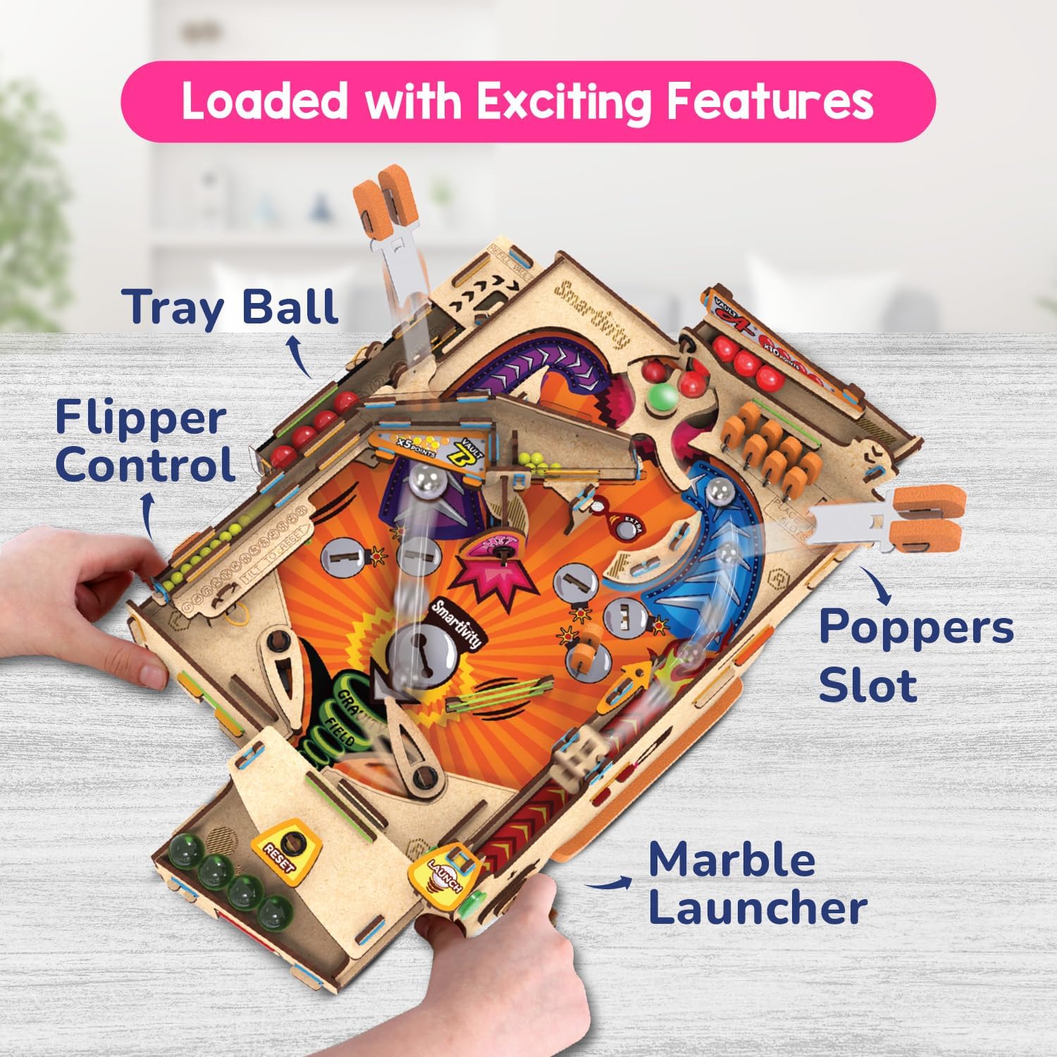 Smartivity DIY Pinball Machine I Global Award Winning Game Ages 8-99 Years - Image 3