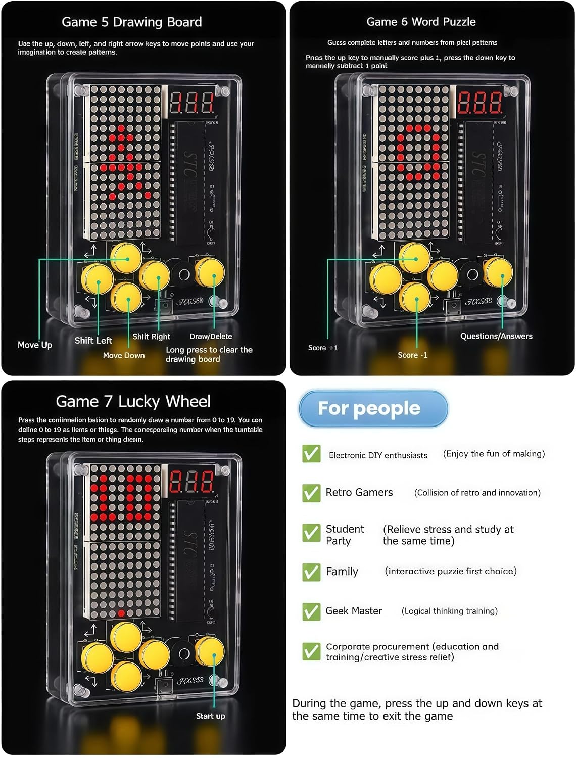 DIY Soldering Project Game Kit Electronic Practice Solder Soldering Kit - Image 4