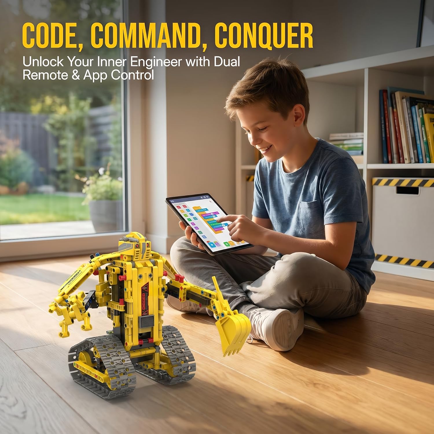 Robot Building Kit, 5-in-1 Programmable Robot Kit, App & Remote - Image 3