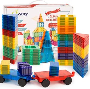 cossy 120Pcs Magnetic Tiles Magneti...