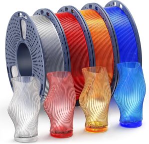 SUNLU Clear PLA Filament 1.75mm, 25...