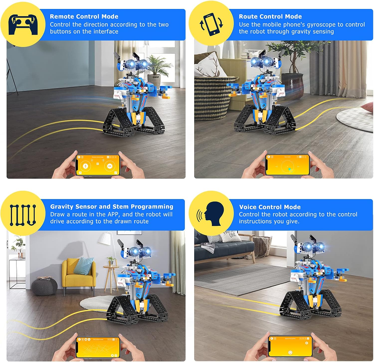 Robot Toys for 8-16 Year Old Boys Girls Kids with APP or Remote Control Science Programmable Building Block Kit, STEM Projects Educational Birthday Gifts - Image 4