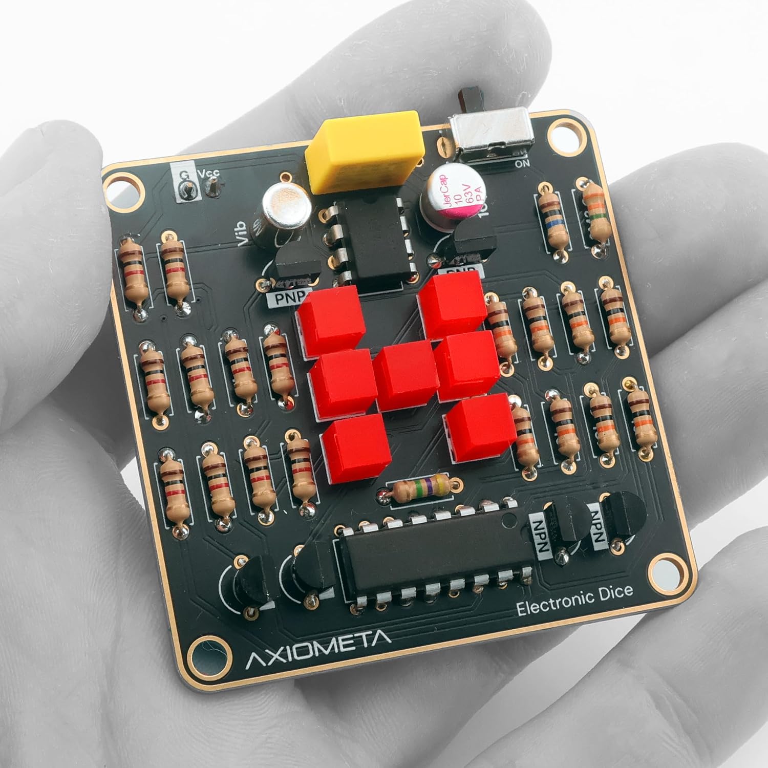 Electronic Dice Soldering Kit DIY LED Random Dice Circuit Kit 555 Timer CD4017, STEM Electronics Project Kit for Beginners Students Adults DIY Learning Kit School Engineering Project - Image 6