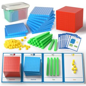 TOMMYHOME Base Ten Blocks with Plac...