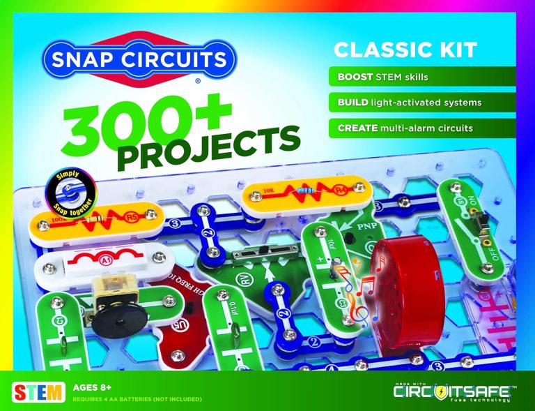 SNAP CIRCUITS Classic SC-300 STEM Electronics Kit, 300+ Projects, Ages 8+