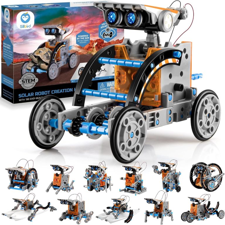 Sillbird 12-in-1 Solar Robot Building Kit STEM Gift for Boys Ages 8-13