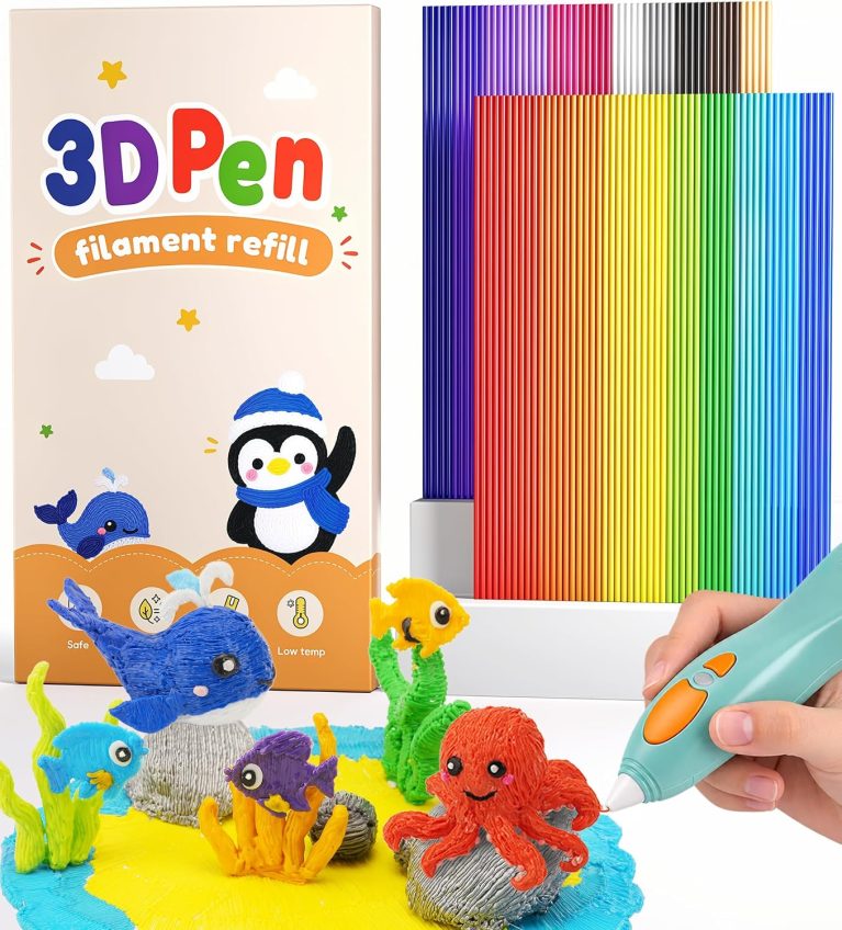 3D Pen Filament Compatible with 3Doodler Start+, 2.5mm PCL Refills Pack