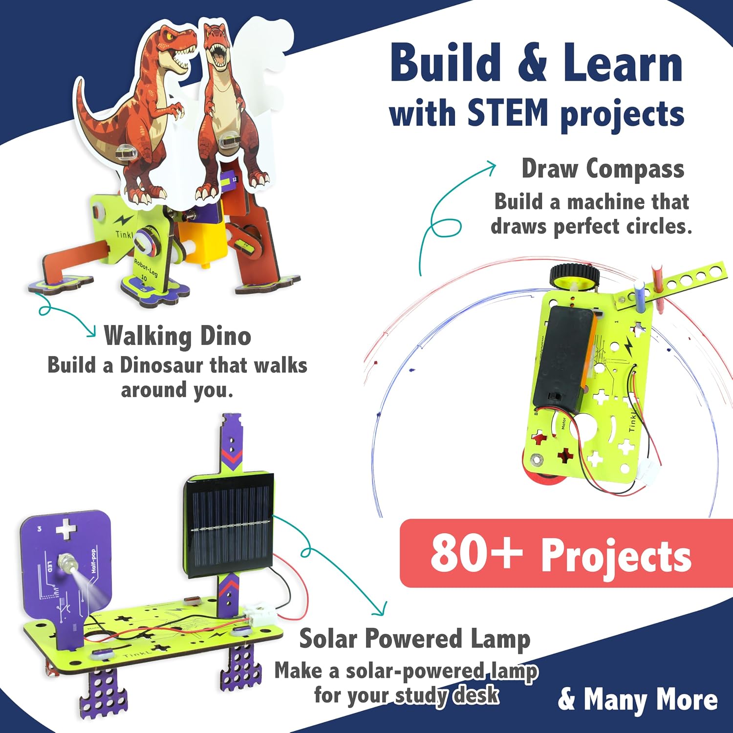 Butterfly EduFields 70+ STEM Robotic Projects Kit for Kids Age 8-10-12-14 - Image 2