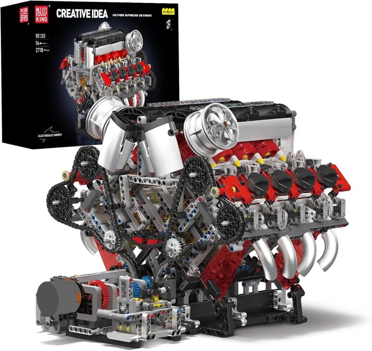 Mould King V8 Engine Building Blocks Sets, Engine Model Kit