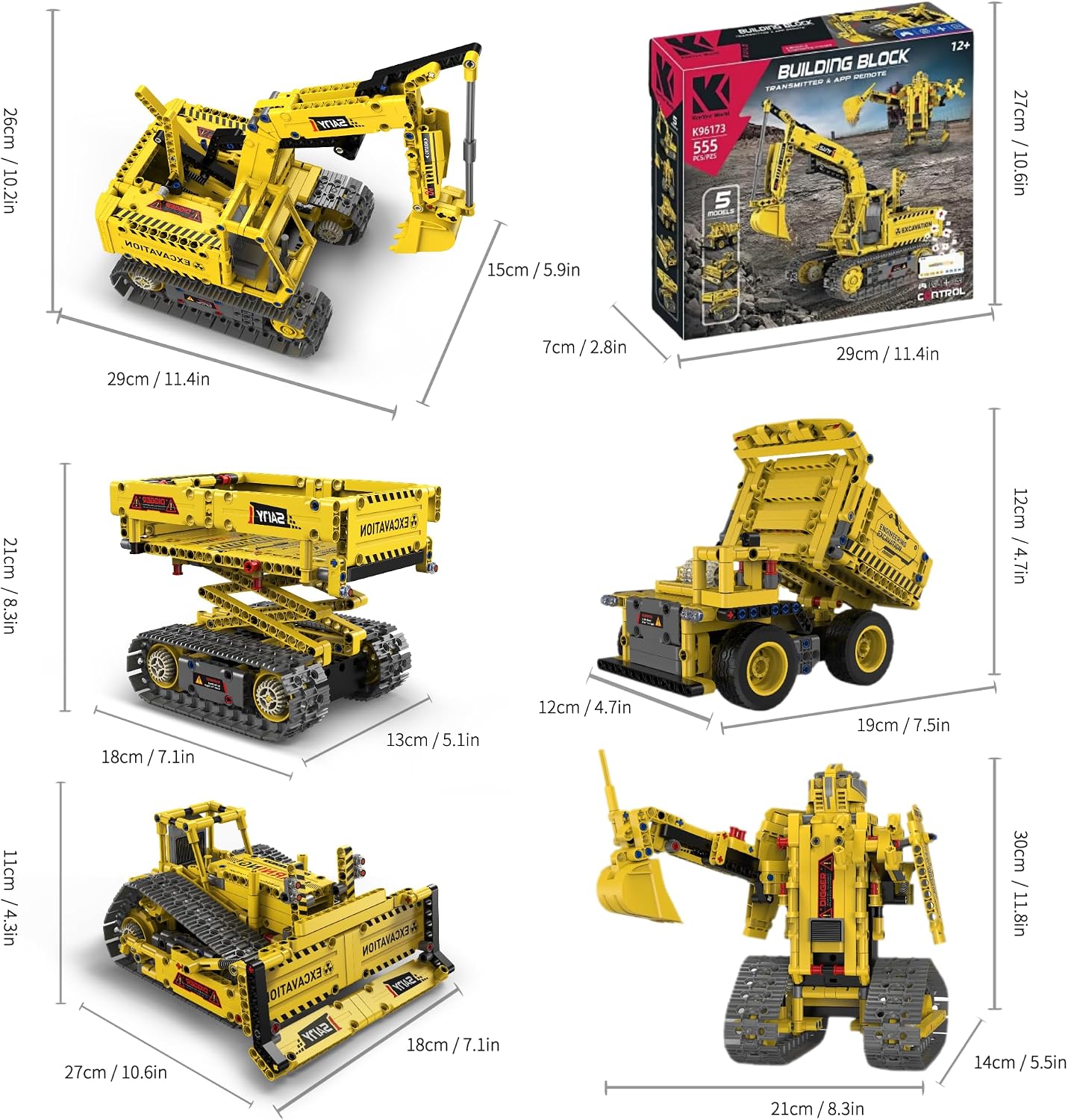 Robot Building Kit, 5-in-1 Programmable Robot Kit, App & Remote - Image 6