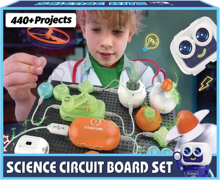 SMILESSKIDDO Science Kits for Kids, STEM Toys for Kids, 16 Circuit Parts