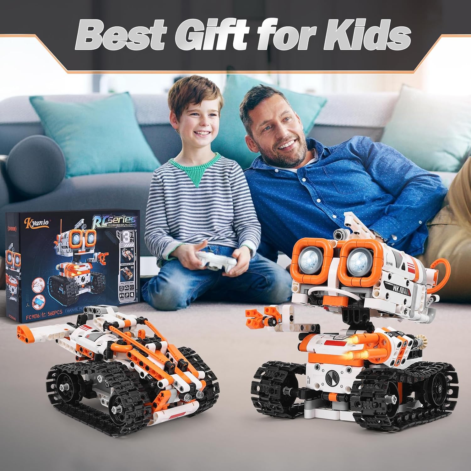Kyanio STEM Robotics Kits for Kids Ages 8-12 8-14 Year Old, 3 in 1 Remote/APP Control & Programming Robot Building Set, Toy Coding Science Projects, Birthday Gift Ideas for 8 9 10 11 12+ Boys & Girls - Image 6
