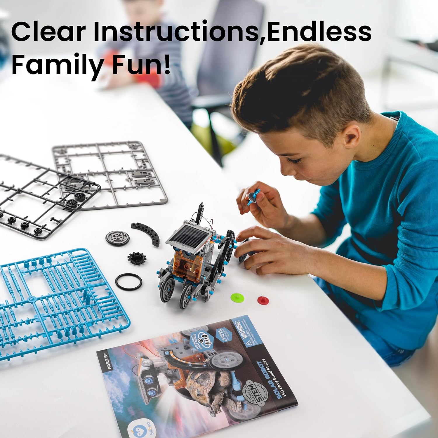 Sillbird 12-in-1 Solar Robot Building Kit STEM Gift for Boys Ages 8-13 - Image 7