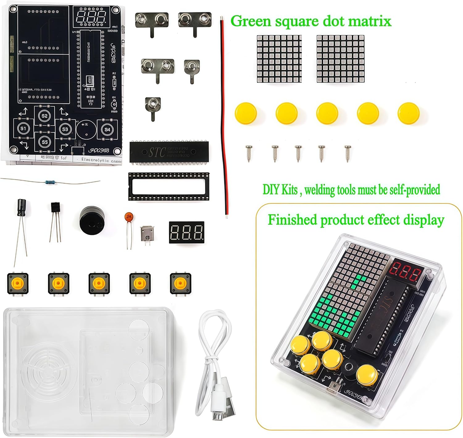 DIY Soldering Project Game Kit Electronic Practice Solder Soldering Kit - Image 2