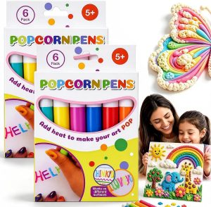 Magic Popcorn Pens, 3D Relief Art M...