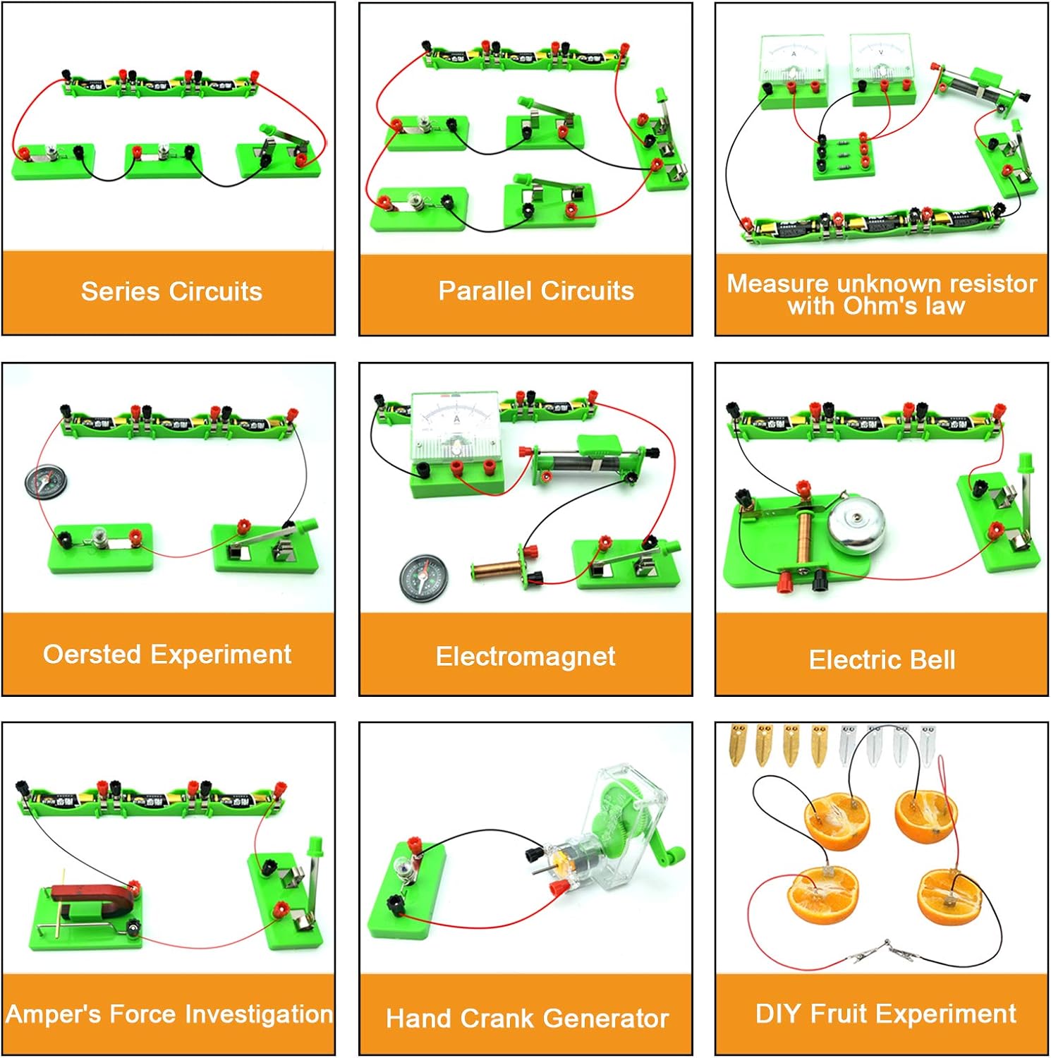 EUDAX School Physics Labs Basic Electricity Discovery Circuit and Magnetism Experiment Kits for High School Students Electromagnetism Elementary Electronics - Image 3