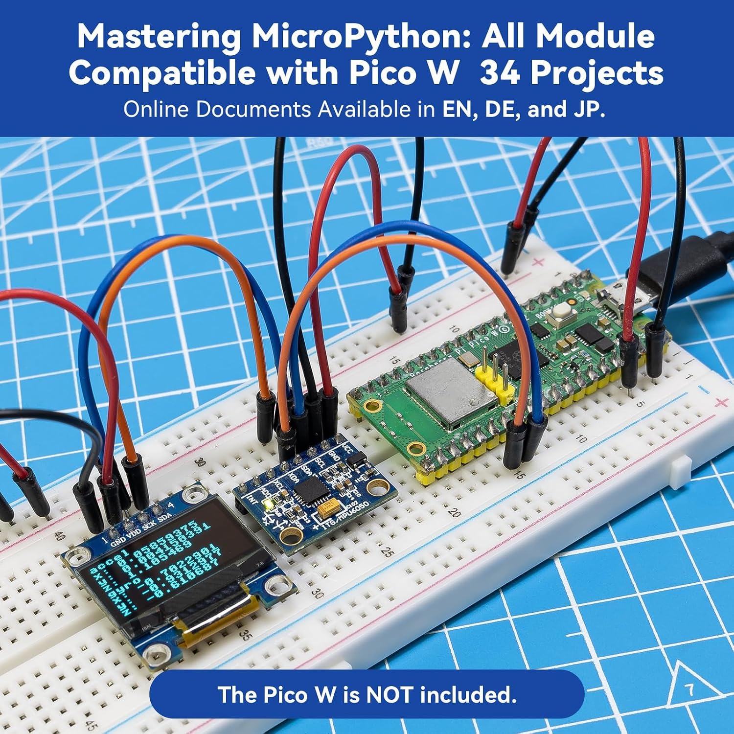 SunFounder Universal Maker Sensor Kit Compatible with Arduino Mega 2560/Uno R3/R4 Minima/WiFi Nano, Raspberry Pi 5/4B/3B+/Zero 2 W/, Pico W, ESP32, C++, Python, MicroPython, Beginners & Engineers - Image 4