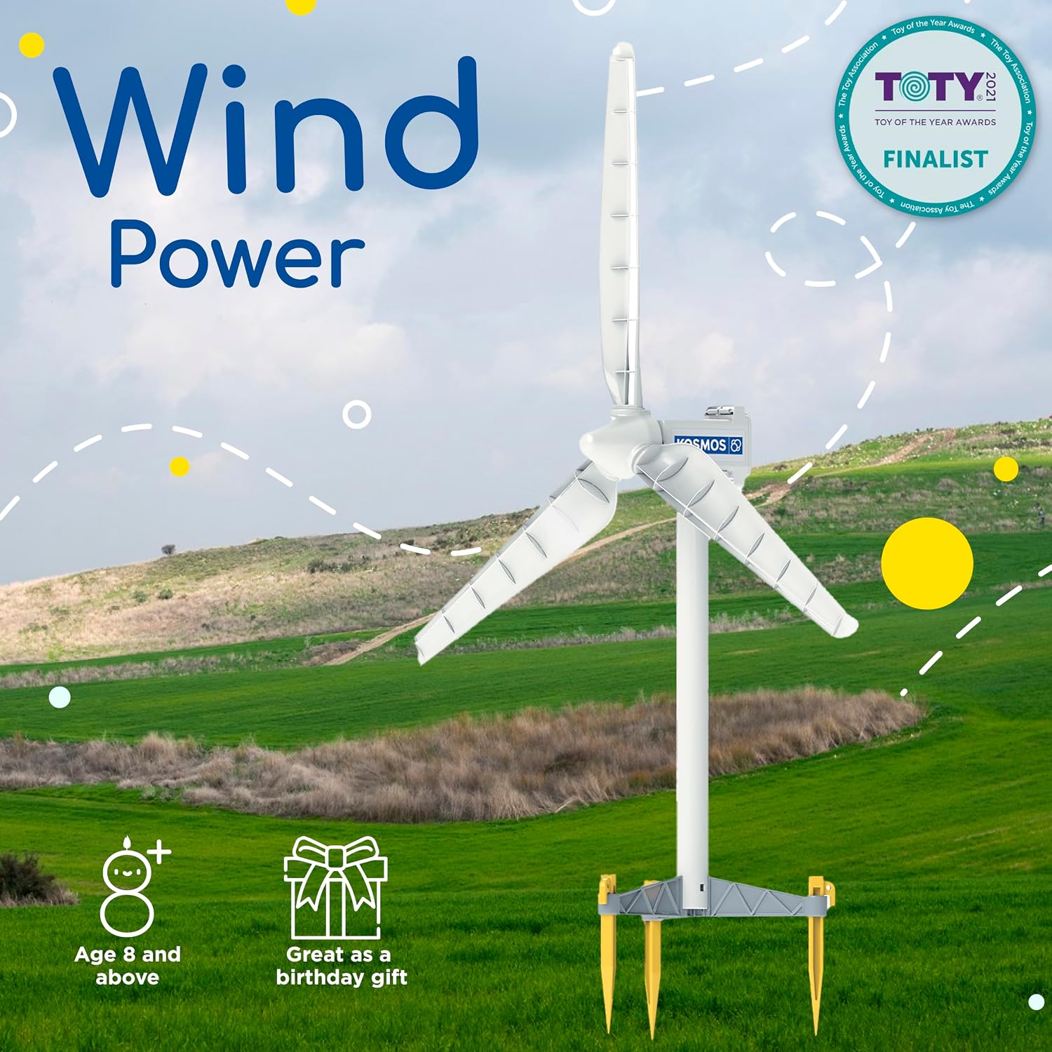Thames & Kosmos Wind Power V4.0 STEM Experiment Kit | Build a 3ft Wind Turbine to Generate Electricity | Learn About Renewable Energy & Power a Small Model Car | Weatherproof for Outdoor Use - Image 3