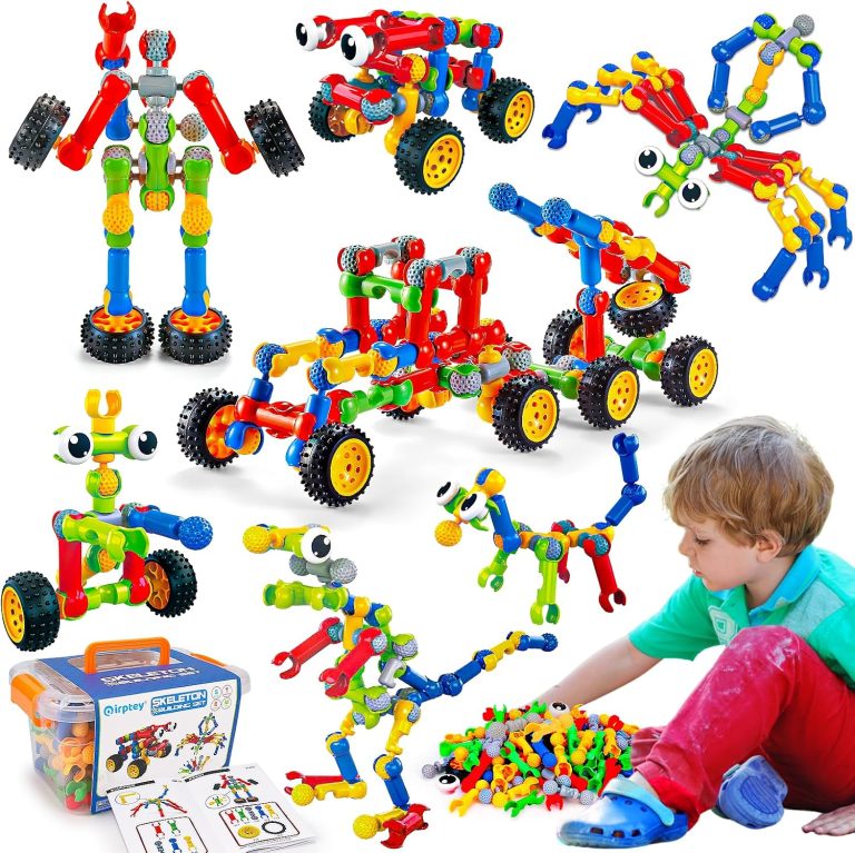 Qirptey Kids STEM Building Toys for 3 4 5 6 7 8+ Year Old Boy Birthday Gift