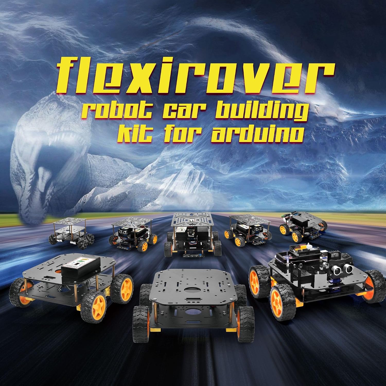 OSOYOO FlexiRover Building Kit for Arduino – Customizable Robot Car Chassis with 4 TT Motors and Wheels, Ideal for Robotics Development (Not Included Main Board for Arduino) - Image 8