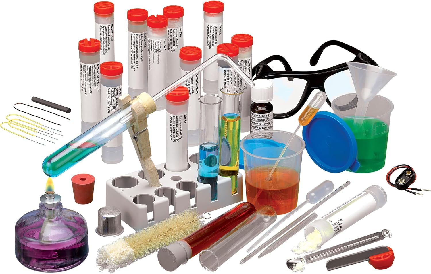 Thames & Kosmos Chem C2000 (V 2.0) Intermediate Chemistry Set | 250 Experiments, 128-Page Full-Color Lab Manual, Real Lab Equipment & Alcohol Burner | Parents' Choice Silver Award | Ages 11+ - Image 2