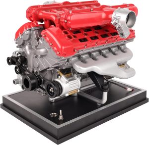 Metal V12 Engine Model Kit That Wor...