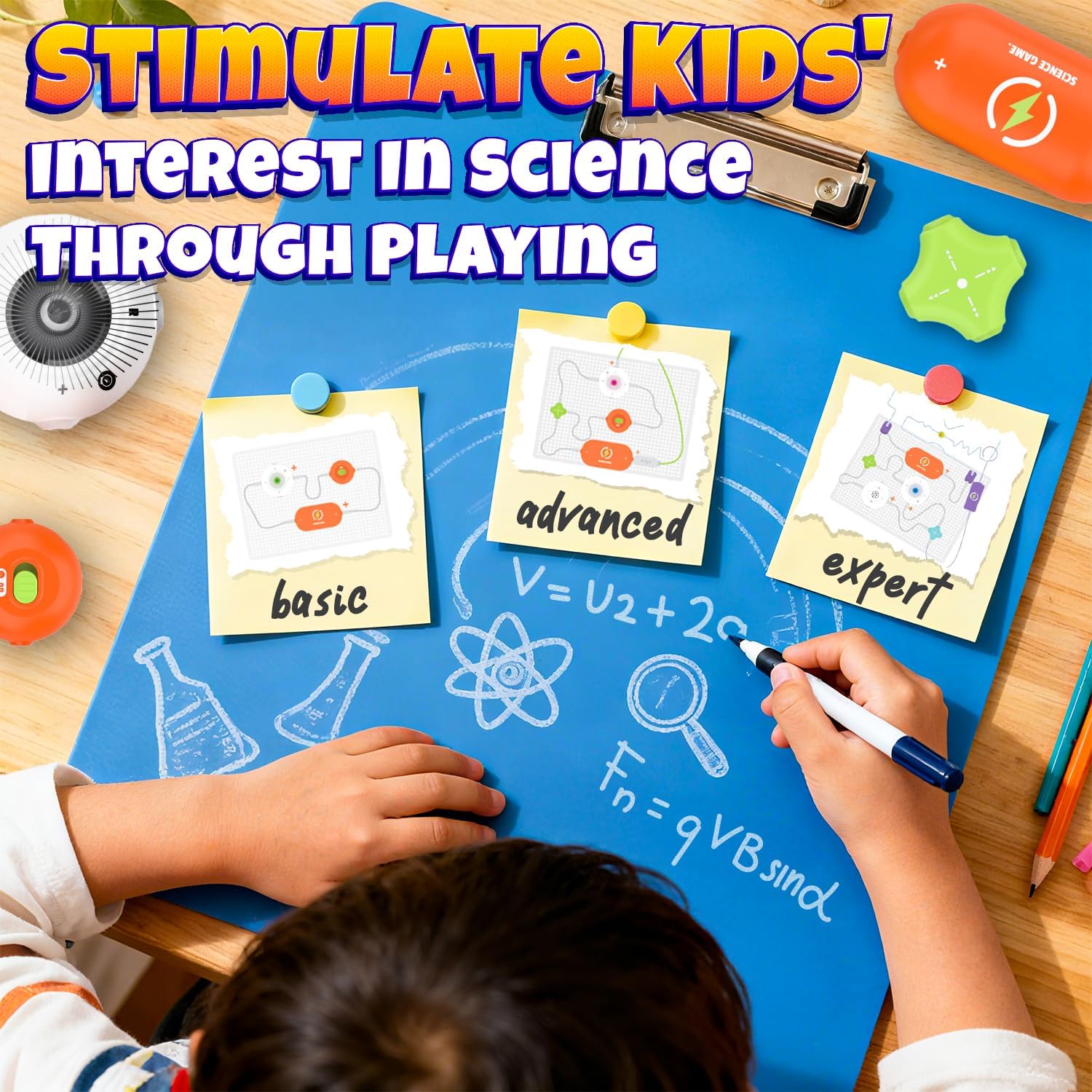 SMILESSKIDDO Science Kits, Electronics STEM Toys, 300+ Projects 16 Parts - Image 4