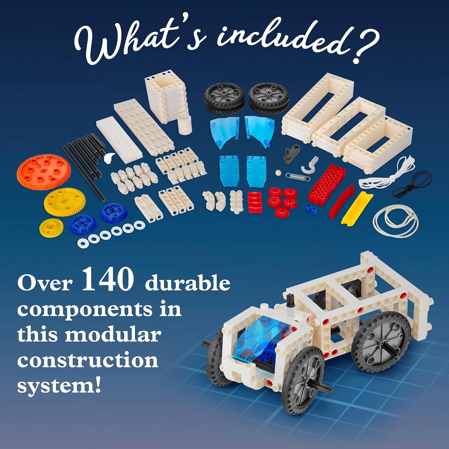 Thames & Kosmos | Mechanical Engineering: Machines & Vehicles STEM Experiment Kit | Build 20 Mechanical Models, Explore Physics of Force & Motion | Hands-on, Introductory Science Learning for Ages 8+ - Image 2